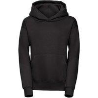 JERZEES Plain Hoodie in Black | Size: 7-8 Years