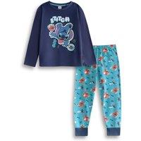 Disney Boy's Long Sleeve Long Leg Pyjama Set | Navy | Official Merch in Blue | Size: 2-3 Years