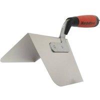Marshalltown M25RD Curved Outside Corner Trowel DuraSoft Handle 5in in Silver