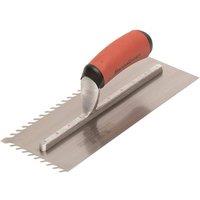 Marshalltown LayFlat 13mm Notch Trowel 11 x 4.1/2in in Orange