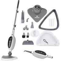 Daewoo 12-in-1 Steam Mop Floor Cleaner Upright Handheld Carpet Window & Clothes Steamer in White
