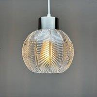 K LIVING Leaves Clear Glass Light Pendant