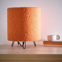 K LIVING Miami Orange Linen Table Lamp