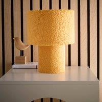 K LIVING Osaka Yellow Teddy Velvet Table Lamp
