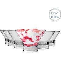 Bormioli Rocco Ypsilon Ice Cream Bowls 375ml Pack of 6 in Clear