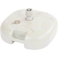 Harbour Housewares Plastic Fillable Parasol Base - 20 Litre in White