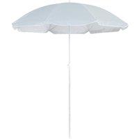 Harbour Housewares Metal Beach Parasol 1.74 x 1.93m in Grey