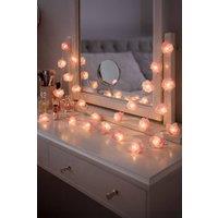 Neo Pink Rose 20 LED String Lights Battery Operated Fairy Romantic Indoor