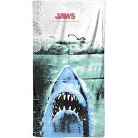 Jaws Iconic Image Beach Towel in White