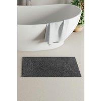 Panda London Panda Bamboo Bath Rug in Dark Grey
