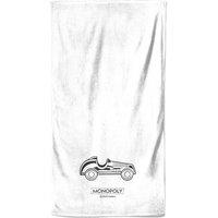 Monopoly Car Figure Beach Towel in White