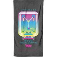 Back To The Future Flux Capacitor Beach Towel in Black