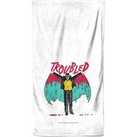 Universal Monsters Dracula Beach Towel in White