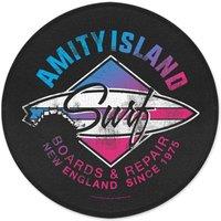 Jaws Amity Island Surf Round Bath Mat in Black | Size: 70 cm