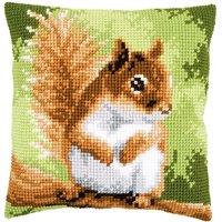 Vervaco CUSHION SQUIRREL - Cross Stitch Kit: Cushion: Squirrel
