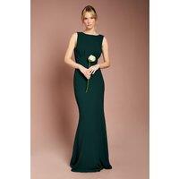 Coast Women's Honoured Sleeveless Cowl Back Maxi Bridesmaid Dress in Emerald | Size: 18