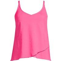 Lands' End Women's Plus Tulip Hem Tankini Top in Pink | Size: 20-22