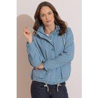 Klass. Women's Hooded Lightweight Jacket in Blue | Size: XL