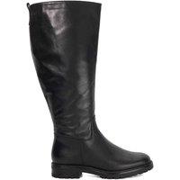 Dune London Women's Wide Fit 'Wftayah' Leather Knee High Boots in Black | Size: 8