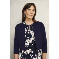 Hobbs London Women's Ella Cardigan in Dark Navy | Size: Small