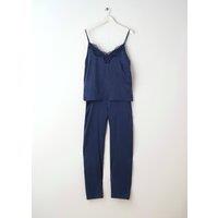 Truly Women's Silk Cami & Trouser Set in Midnight | Size: Small