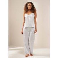 Truly Women's Silk Cami & Trouser Set in Baby Blue | Size: Small