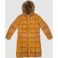Jameson Carter Women's Helvellyn Longline Coat in Camel | Size: 10-12