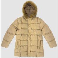Jameson Carter Women's Helvellyn Short Puffer Coat in Beige | Size: 18-20