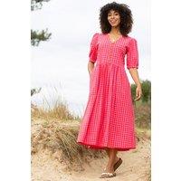 Kite Women's Worgret Seersucker Dress Gingham in Pink | Size: 20