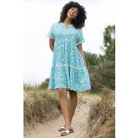 Kite Women's Chilfrome Muslin Dress Ocean Bloom in Blue | Size: Small