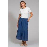 Kite Women's Chickerell Muslin Skirt in Dark Blue | Size: XL