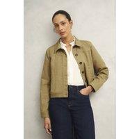 Hobbs London Women's Selborne Jacket in Light Tan | Size: 16