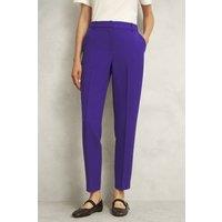 Hobbs London Women's Sami Tapered Trousers in Grape | Size: 10