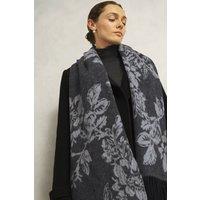 Hobbs London Women's Paula Wool Scarf in Charcoal