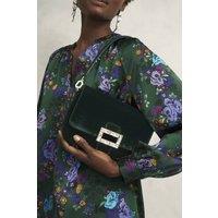 Hobbs London Women's ALEXANDRIA CLUTCH in Bottle Green