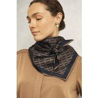 Hobbs London Women's Bria Silk Scarf in Dark Navy