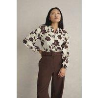 Hobbs London Women's Sherry Blouse in Ecru | Size: 14