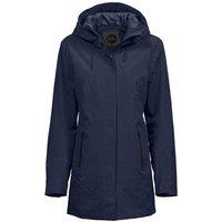 TEE JAYS Women's All Weather Parka in Mid Navy | Size: Small