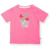 Kite Girl's Grow Your Own T-Shirt in Pink | Size: 3-6 m