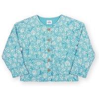 Kite Girl's Ocean Bloom Quilted Jacket in Blue | Size: 6 Years