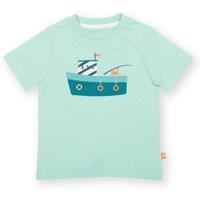 Kite Boy's Captain Crab T-Shirt in Aqua | Size: 6-9 m