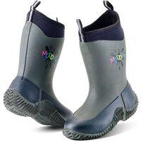 Grubs Boots Muddies Icicle Neoprene Wellington Boots in Dark Grey | Size: Infant 9