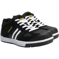 Stanley Men's Cody Black/White Stripe Safety Trainers in Black | Size: 12