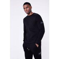 Jameson Carter Men's Matt Jumper in Black | Size: Medium