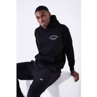 Jameson Carter Men's Louie Oversized Hoodie in Black | Size: Large