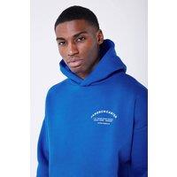 Jameson Carter Men's Louie Oversized Hoodie in Blue | Size: XL
