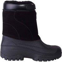 ABSOLUTE FOOTWEAR Men's Thermal Faux Fur Lined Winter Snow Calf Length Boots in Black | Size: 7