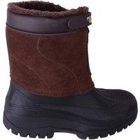 ABSOLUTE FOOTWEAR Men's Thermal Faux Fur Lined Winter Snow Calf Length Boots in Brown | Size: 7
