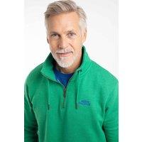 Weird Fish Men's Brampton 1/4 Zip Sweatshirt in Bright Green | Size: XL