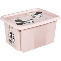 Keeeper Minnie Mouse Storage Box with Lid 15 Litre Nordic Pink